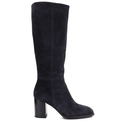 2. Graue Damen-Lederstiefel mit Absatz Vinceza 67049