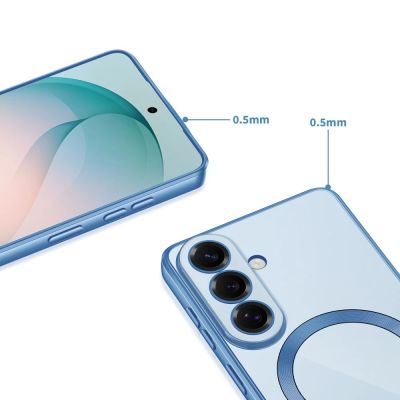 4. Tech-Protect MagFlex MagSafe Hülle für Samsung Galaxy S26 – Transparentblau