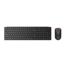 Lenovo 4X31S04848 Tastatur und Maus inklusive, Office RF Wireless + Bluetooth, Belgisches Schwarz