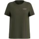 Damen-Kurzarmshirt ODLO T-Shirt Crew Neck S/S COTTON BLEND UNLIMITED, grün