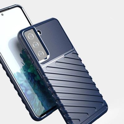 8. Thunder Case für Samsung Galaxy A14 5G Silikon Armor Case blau