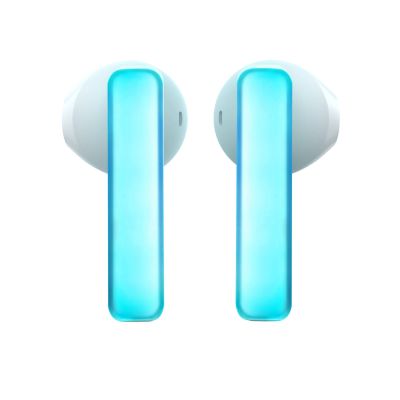 3. TWS Joyroom JR-TC1 IceLens Series kabellose Kopfhörer mit LED-Leuchten – Weiß