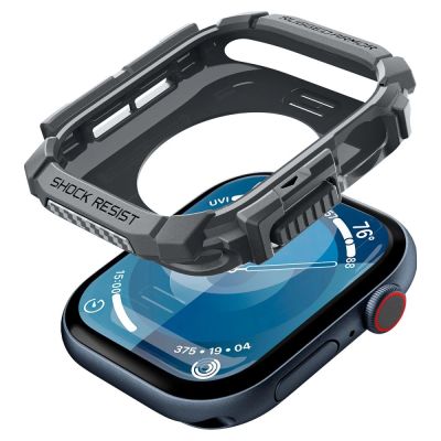 6. Spigen Rugged Armor Hülle für Apple Watch 10 46 mm – Grau