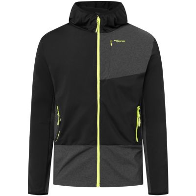 VIKING Tacoma Hoodie Herren-Kapuzenjacke mit Reißverschluss, Schwarz, XXL