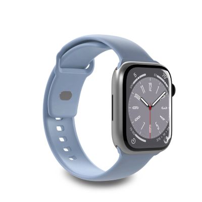 Puro Icon Silikonarmband für Apple Watch 38 / 40 / 41 mm - Hellblau (2 Stück)