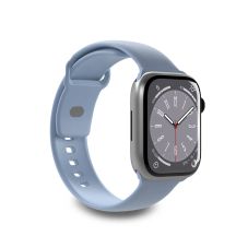Puro Icon Silikonarmband für Apple Watch 38 / 40 / 41 mm - Hellblau (2 Stück)