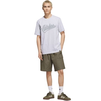 6. adidas Varsity Tailsweep Grafik Herren-T-Shirt Grau KS2179