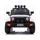 Batteriebetriebenes Auto Jeep BRD-7588 LED-Leuchten MP3-Fernbedienung Weiß 4x4