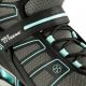 8. NILS Extreme NA14217 Rollschuhe schwarz und mint Größe 45