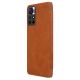 4. Nillkin Qin Case Schutzhülle für Xiaomi Redmi Note 11T 5G / Note 11S 5G / Note 11 5G (China) / Poco M4 Pro 5G, Kamera-Abdeckung, Holster-Abdeckung, Klapphülle, Braun