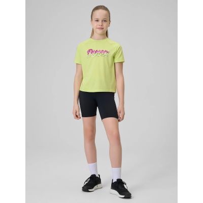 6. Schnelltrocknendes Sport-T-Shirt für Mädchen 4F 4FJRSS26TFTSF2386-45S