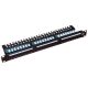 Patchpanel A-LAN mit Ablage, schwarz PK013 (1U; 19"; Kat. 5e; UTP; 24xRJ-45)