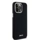 4. DKNY Flüssigsilikon-Hülle mit kleinem Metalllogo und MagSafe-Funktion für iPhone 15 Pro Max – Schwarz