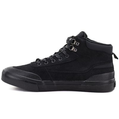 3. Herren-Sneaker mit hohem Schaft, gefüttert, schwarz, Big Star UU174305