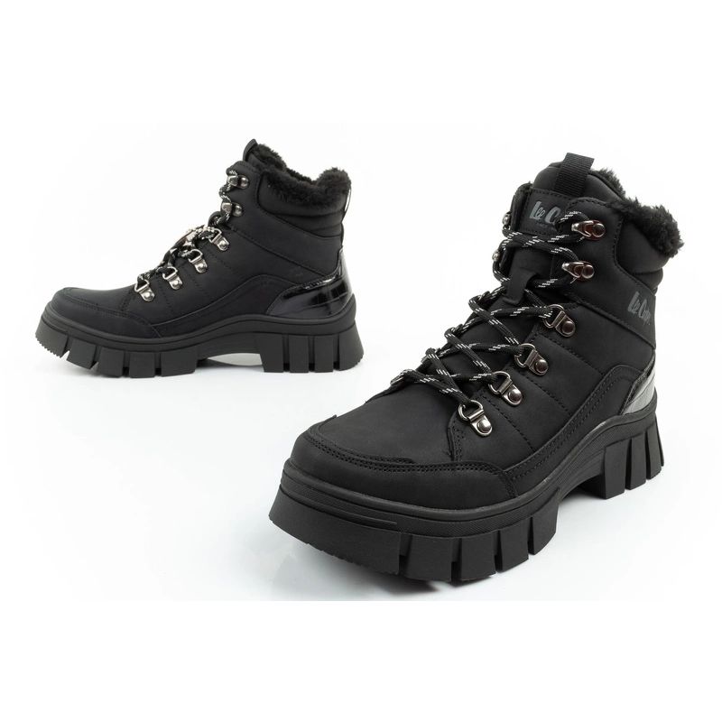 8. Lee Cooper Damen Winter Wandersportschuhe, isoliert, schwarz, hoch