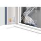 5. DYNAmic 19" 9U 600x600 Wand-Netzwerkschrank, Glastür, grau, ungeteilt, montiert, 60 kg