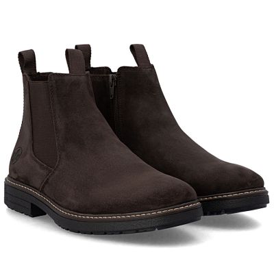 4. Rieker 33180-28 Herren-Chelsea-Boots aus braunem, gefüttertem Leder