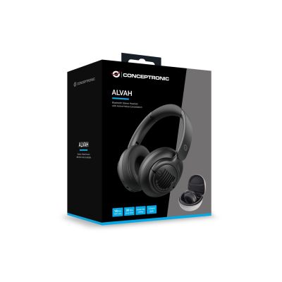 5. Conceptronic ALVAH02B Kopfhörer/Headset, kabelgebunden & kabellos, Kopfbügel, Bluetooth-Anrufe/Musik, Schwarz