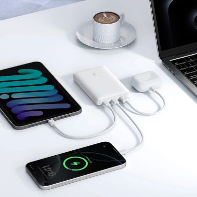 10. Baseus EnerFill FP21 Powerbank 10000mAh 22,5W USB-A - USB-C - Weiß
