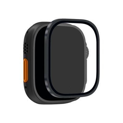 Puro-Schutzglas mit Titanlünette für Apple Watch Ultra / Ultra 2 / Ultra 3M – Schwarz