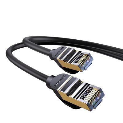 4. Baseus Speed Seven High Speed RJ45 Netzwerkkabel 10Gbps 1m Schwarz (WKJS010101)
