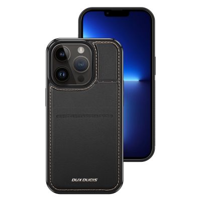 4. 3in1 Wallet Case mit Ständer für iPhone 13 Pro MagSafe RFID Blocker Dux Ducis Rafi Mag – Schwarz