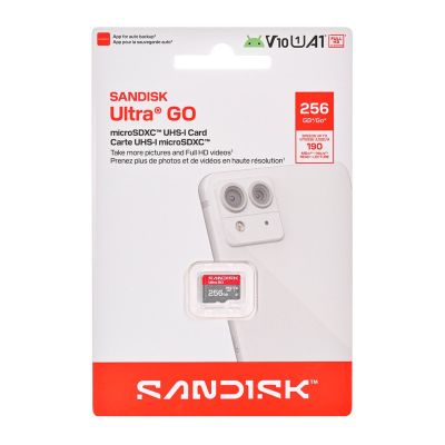 2. Sandisk Ultra Go microSD UHS-I 256GB MicroSD 190MB/s(R)