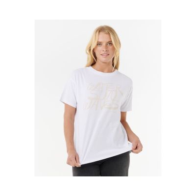 6. Weißes T-Shirt RIP CURL OCEANIC RELAXED TEE