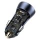 5. Baseus Golden Contactor Pro Quick Charger Auto Ladegerät 2x USB 40 W Quick Charge SCP FCP AFC + USB - USB Typ C Kabel grau (TZCCJD-A0G)