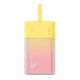 Baseus Popsicle 5200mAh 20W Powerbank mit integriertem Lightning Kabel (+ weißes Baseus Simple USB-C - USB-C 60W/20V/3A/30cm Kabel) - Gelb-Pink