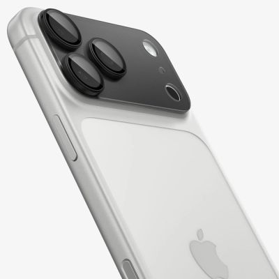 3. Spigen Optik Pro XL Glas.tR EZ Fit Displayschutzfolie aus gehärtetem Glas für iPhone 18 Pro – Dunkelgrau