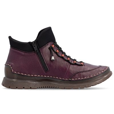 2. Gefütterte Damen-Ankle-Boots, bordeauxrot, Rieker 53650-30
