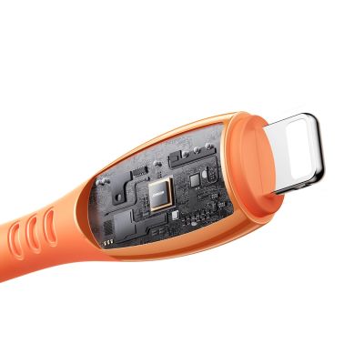 4. Joyroom S-A59 Vibrant Series 3A USB-A - Lightning Kabel 1,2 m - orange