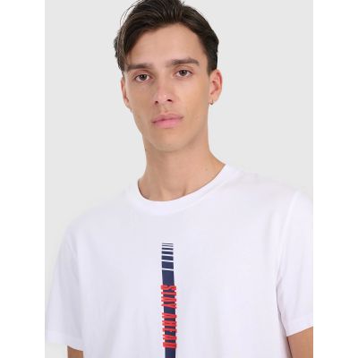 3. Herren-T-Shirt mit Aufdruck, regulär, Größe 4F 4FRAW25TTSHM3225-10S