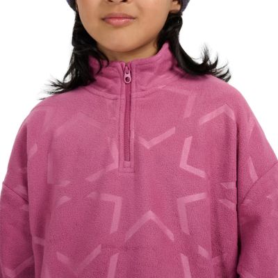 11. Fleece für Mädchen 4F F342 dunkelrosa 4FJWAW25TFLEF342 53A