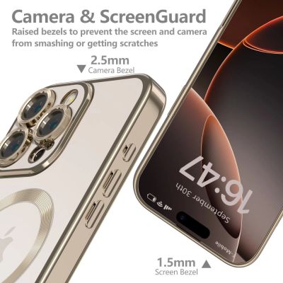 2. Tech-Protect MagFlex MagSafe Hülle für iPhone 16 Pro – Gold