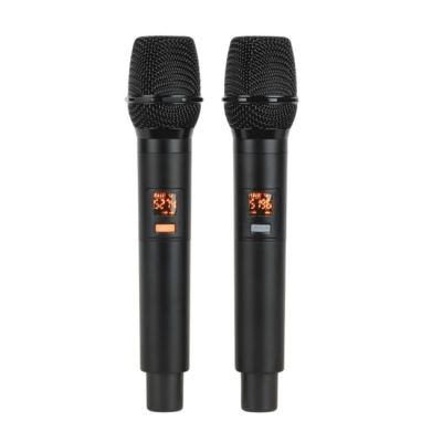 4. V-TONE BQ12 GO MP3 – Aktivlautsprecher, wiederaufladbar, schwarz, Bluetooth, TWS, USB, SD, DSP, AUX, Infrarot-Fernbedienung, 2 drahtlose Mikrofone, ausziehbarer Griff, Transportrollen