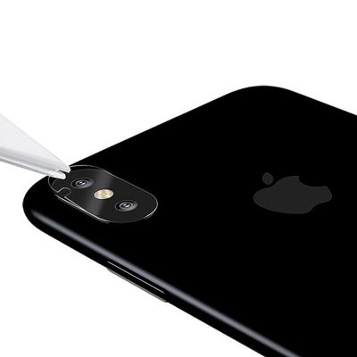 2. Kamera gehärtetes Glas 9H gehärtetes Glas für iPhone X Kamer