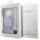 8. Guess IML Flowers Pearl Strap MagSafe Hülle für iPhone 18 Pro Max / 17 Pro Max – lila