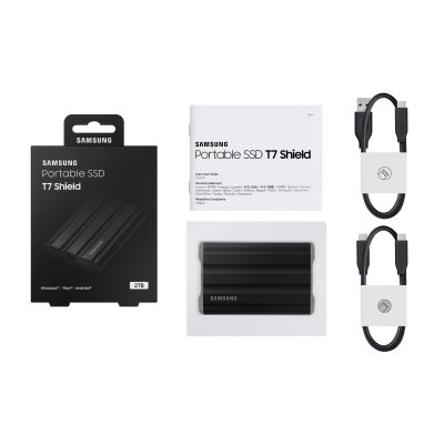 11. SAMSUNG SSD T7 Shield Schwarz 2 TB MU-PE2T0S/EU