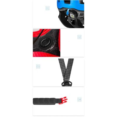 8. Rockbros TT-32SOBL-M Kinderfahrradhelm mit abnehmbarem Kinnbügel, Größe M – Schwarz und Orange