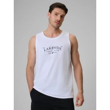 Ärmelloses Herren-T-Shirt mit Aufdruck, reguläre Passform, 4F 4FRSS26TSLEM331-10S