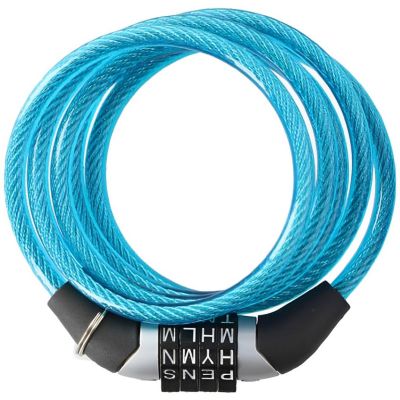 5. Dunlop Passwortschloss Fahrradschloss 6 mm 120 cm ST 4ass 02922