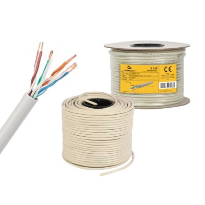 4. UTP-Kabel GEMBIRD UPC-5004E-L/100 (UTP; 100 m; Kat. 5e; grau)