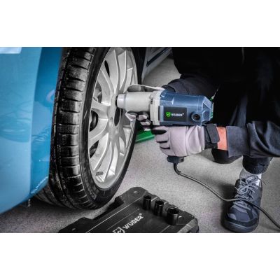 10. Elektrischer Schlagschrauber 800 Nm 1/2" für Räder, Koffer W33250 WUBER