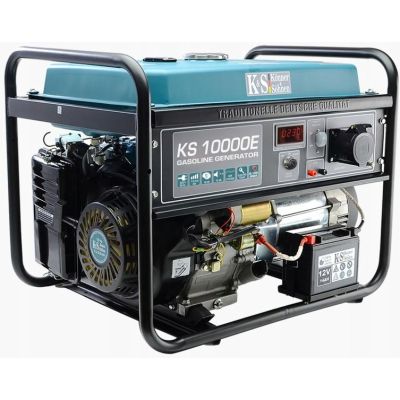 8. Könner & Söhnen KS 10000E Generator 7500 W 25 l Benzin Schwarz, Marine