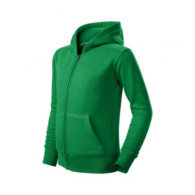 Trendy Zipper Sweatshirt für Kinder (Grasgrün)