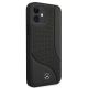 4. Mercedes Leder Perforated Area Case für iPhone 12 mini - Schwarz