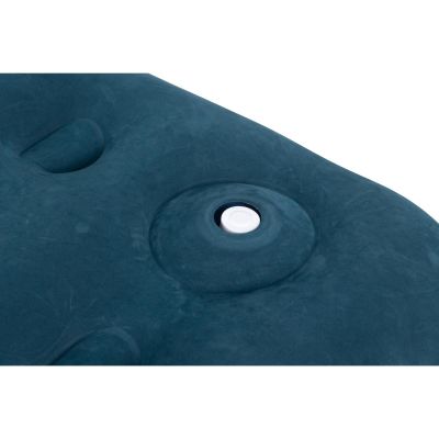 39. Beflockte Matratze für 1 Person mit integrierter Fußpumpe 191x73x22cm 24130