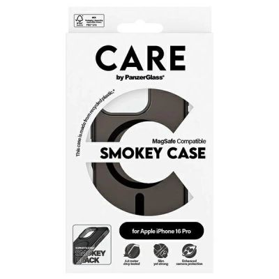 4. CARE by PanzerGlass Flagship Case mit MagSafe für iPhone 16 Pro - Transparent